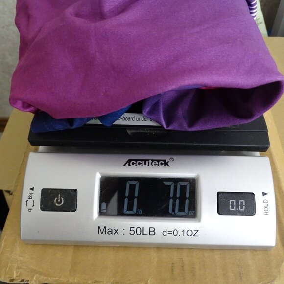 Emery Rose High Neck A-line Shift Dress Women Size XL Pink Purple Ombre Tropical - Picture 8 of 8